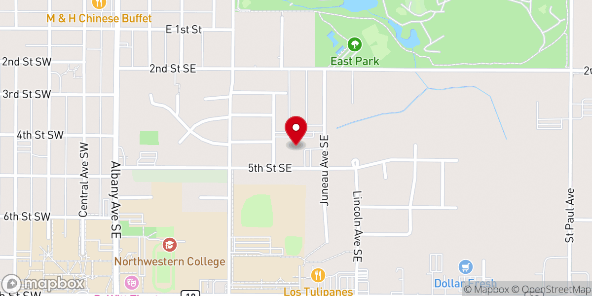 Map showing location of Calvary Christian Reformed Church