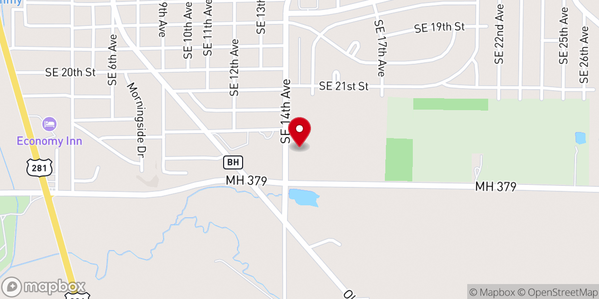 Map showing location of Church of God