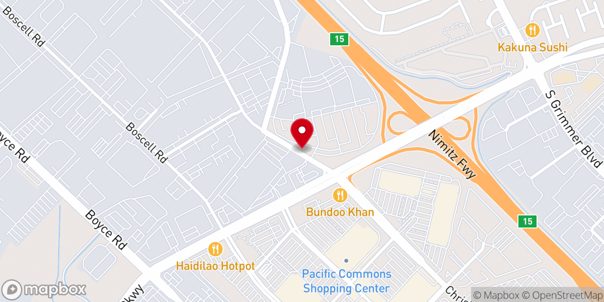 Map showing location of JCMI Fremont - Jesus Christ Ministries International