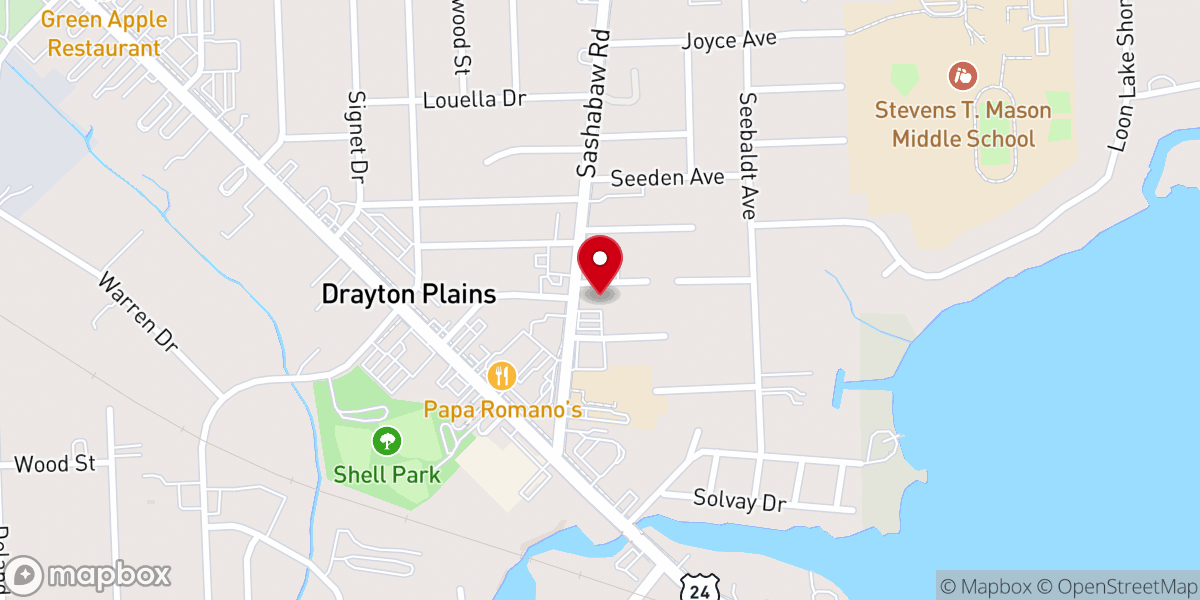 Map showing location of Community Presbyterian Church