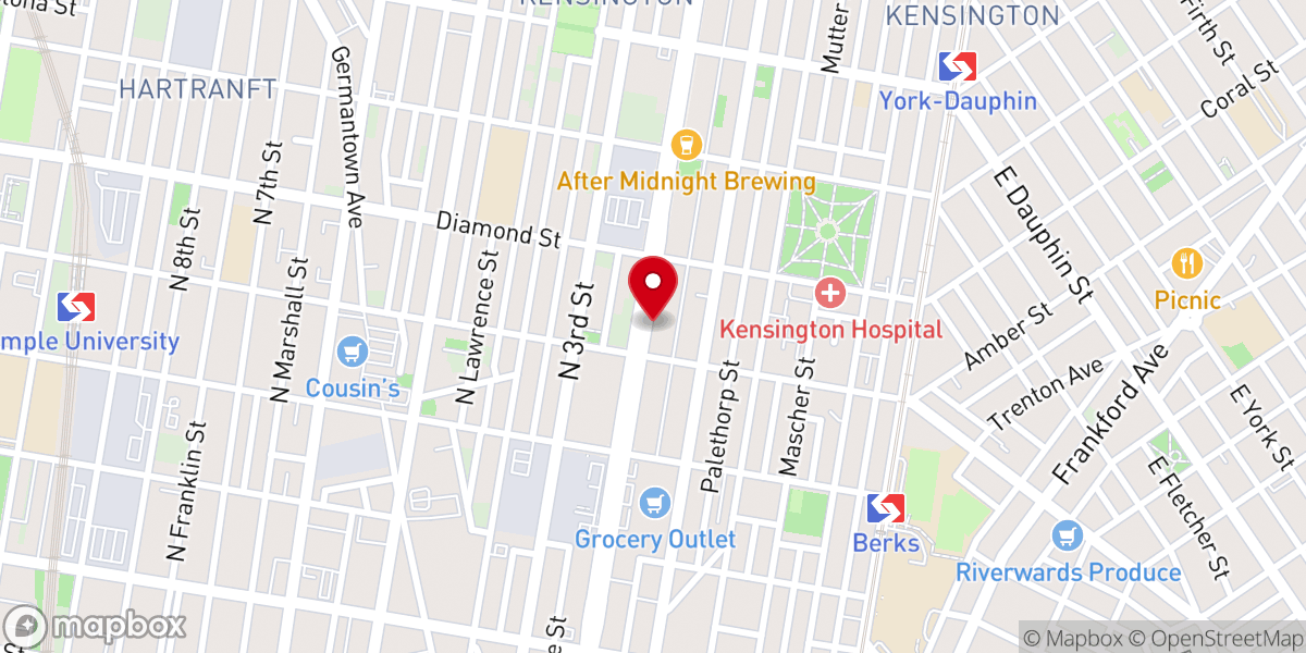 Map showing location of Iglesia Cristiana Jesucristo Es El Rey Inc
