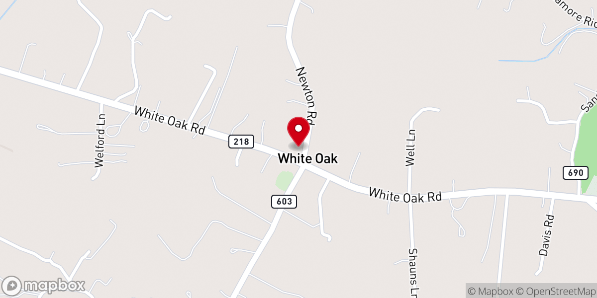 Map showing location of Deeper Life Bible Church Fredericksburg VA
