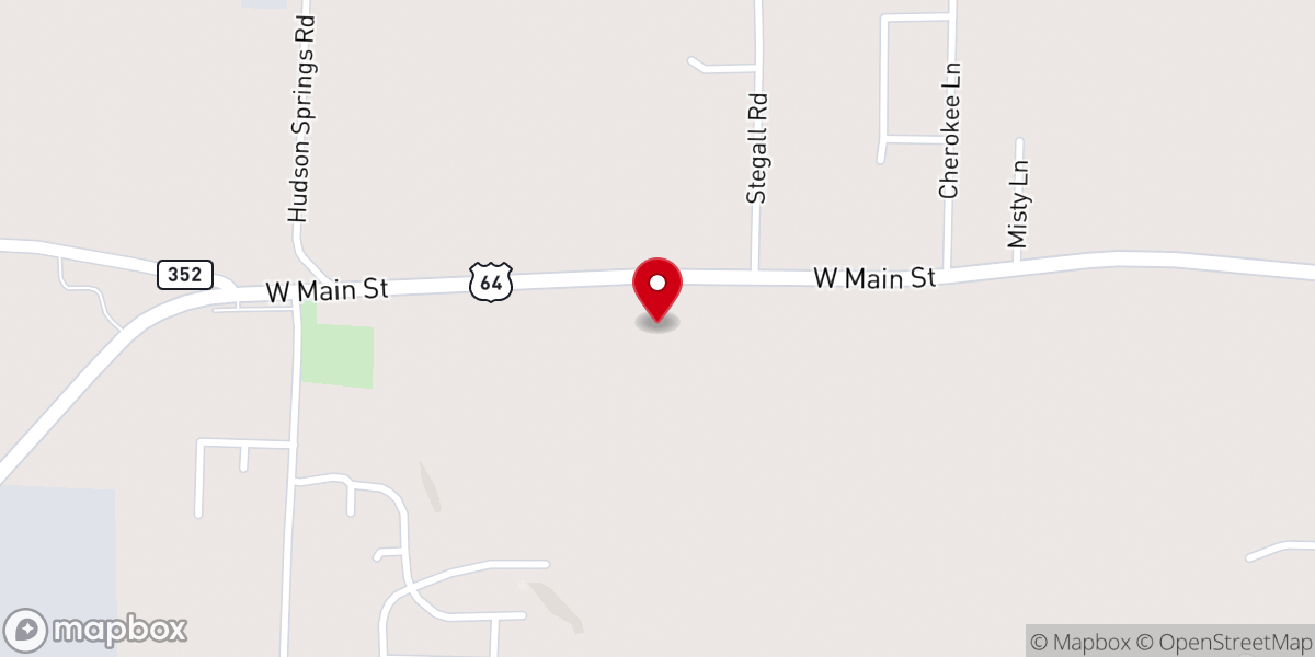 Map showing location of Church of Christ