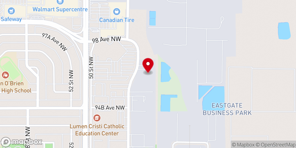 Map showing location of Salvation Army Warehouse