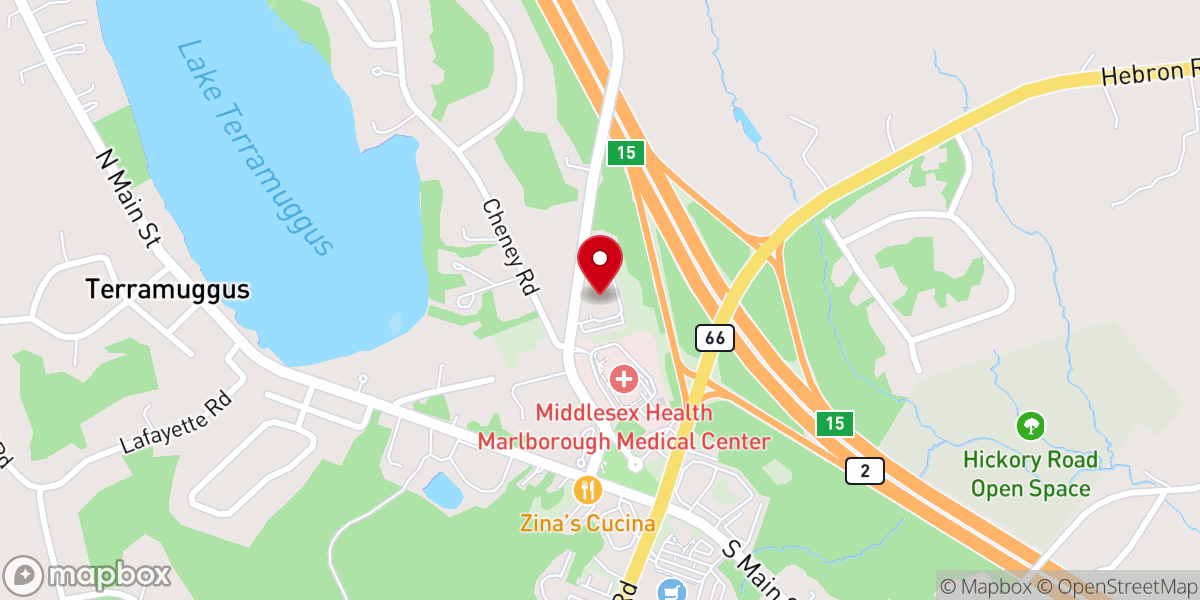 Map showing location of Saint John Fisher