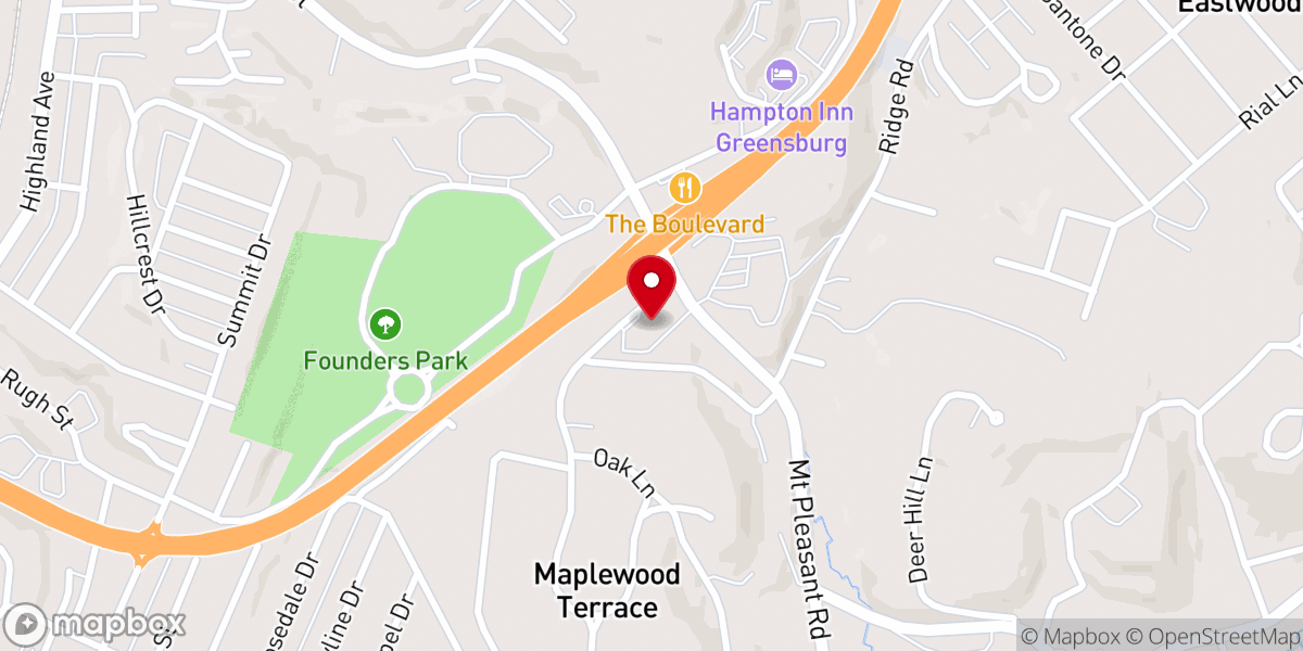Map showing location of Maplewood United Presbyterian