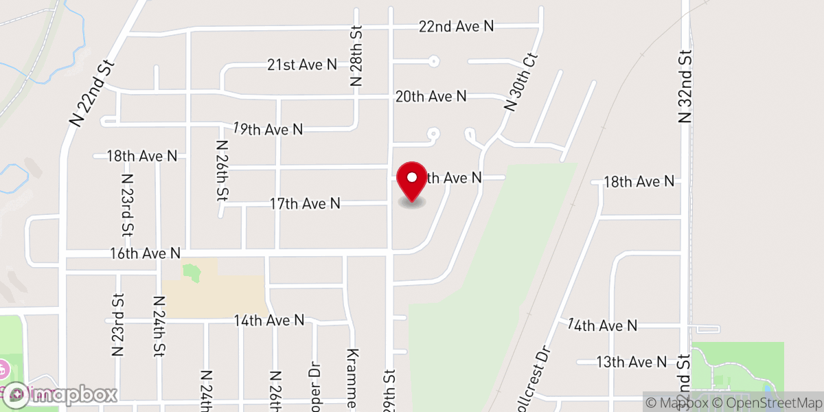 Map showing location of Evangelical Mennonite Church