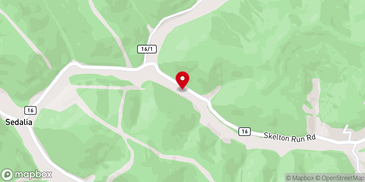 Map showing location of Carson Frank M