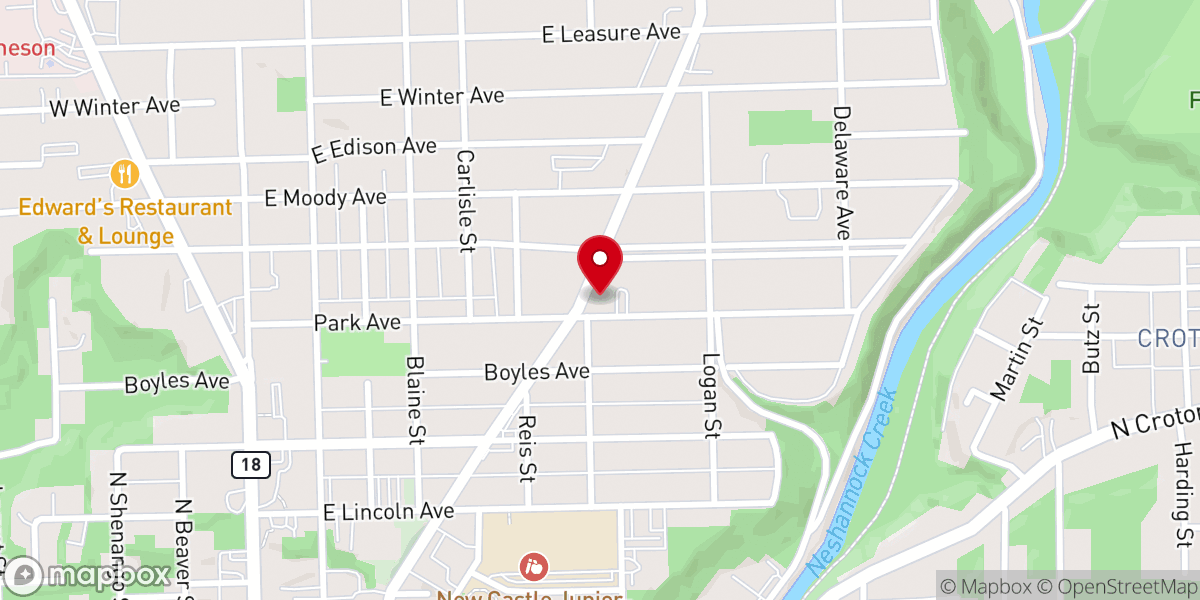 Map showing location of Highland Presbyterian Church