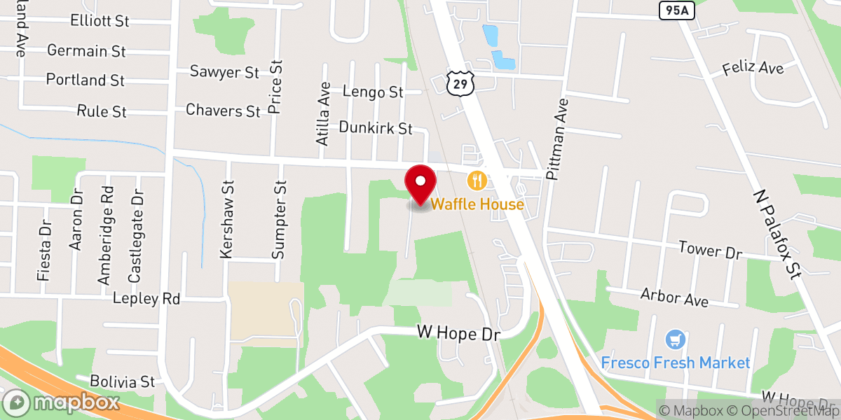 Map showing location of Living Word Holy Church