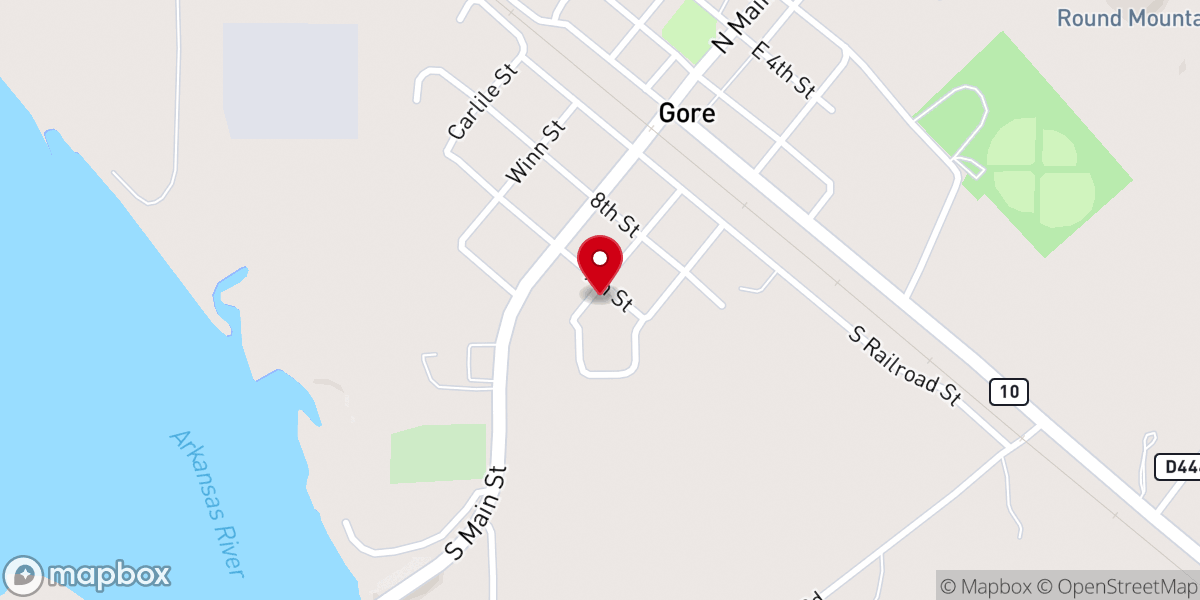 Map showing location of The Lighthouse at Gore