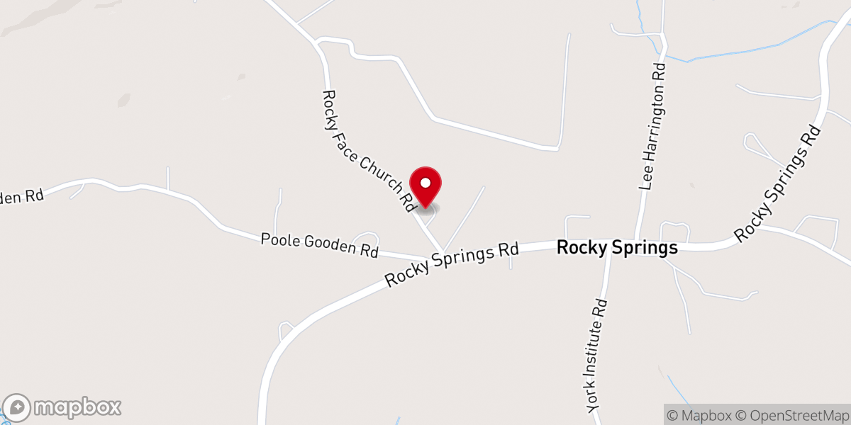 Map showing location of Covenant Bible Church