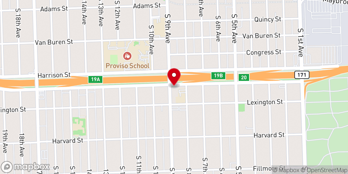 Map showing location of St Eulalia Catholic Church