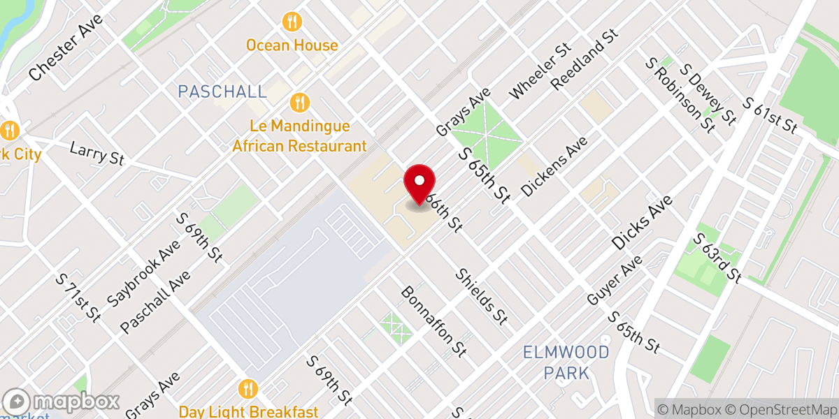 Map showing location of City Life Philly - Southwest