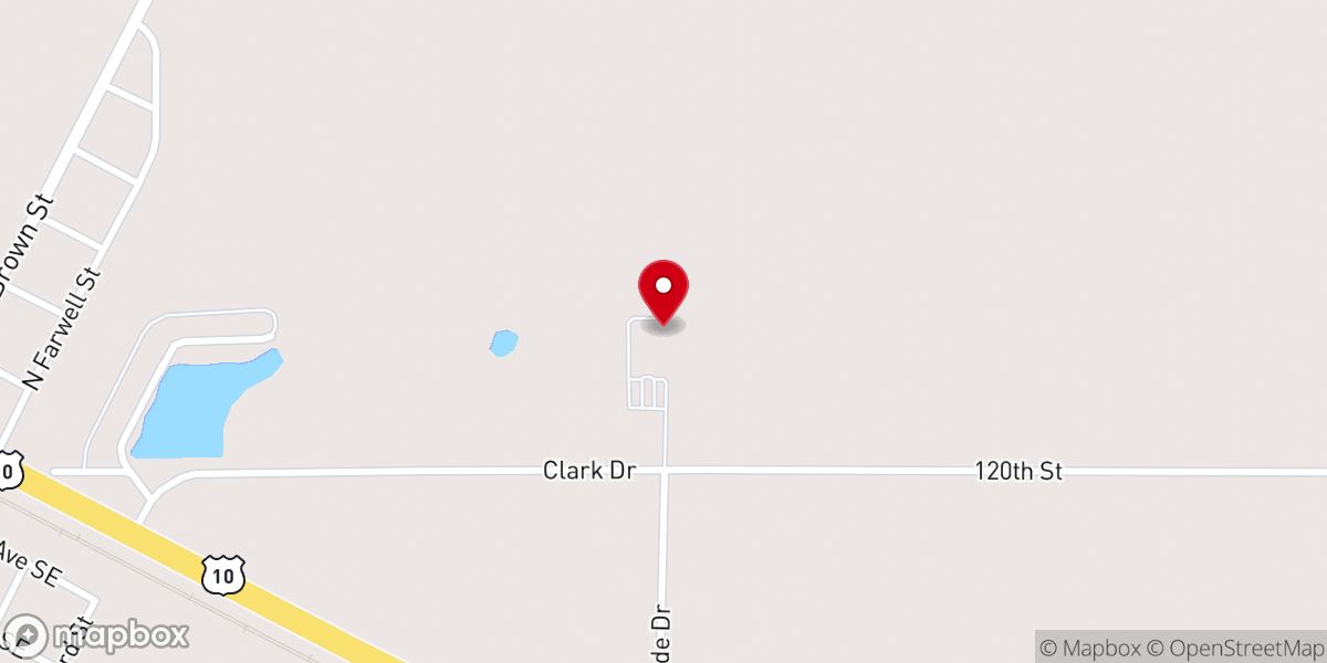 Map showing location of Verndale Area Christian Academy Elementary School and Childcare Center