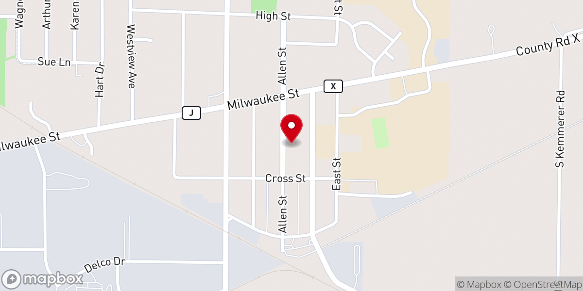 Map showing location of First Baptist Church Of Clinton