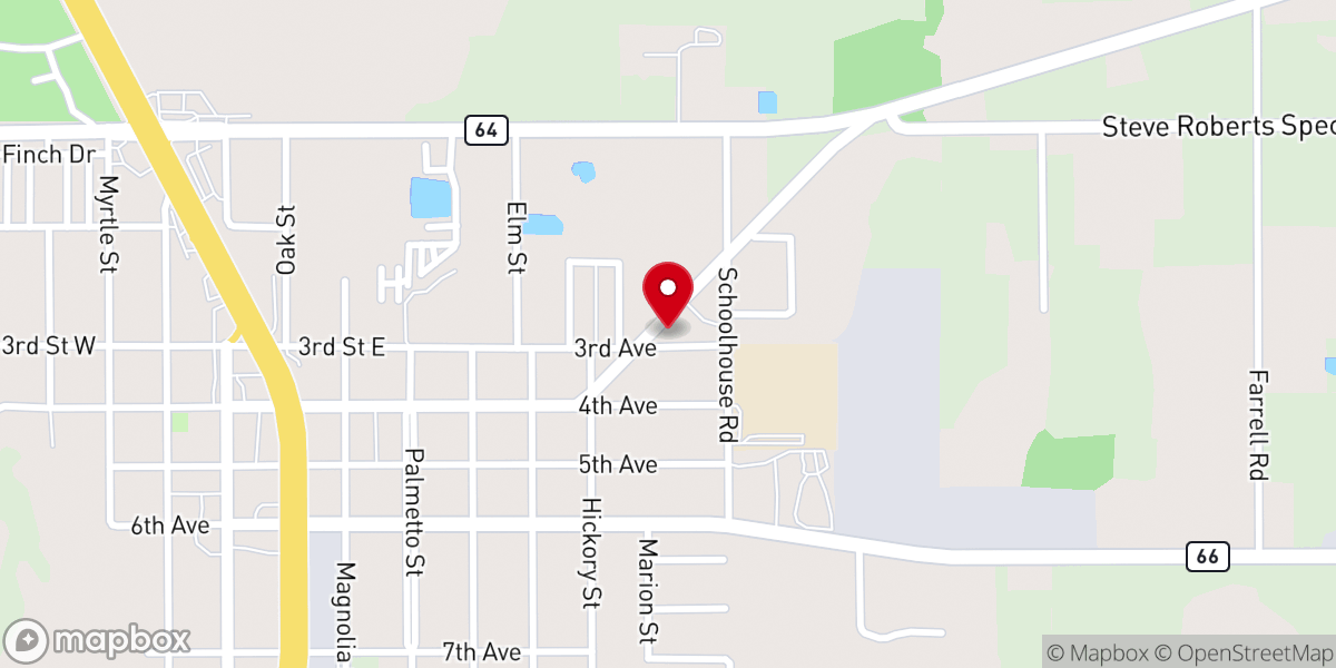 Map showing location of Iglesia Metodista Unida Luz Y