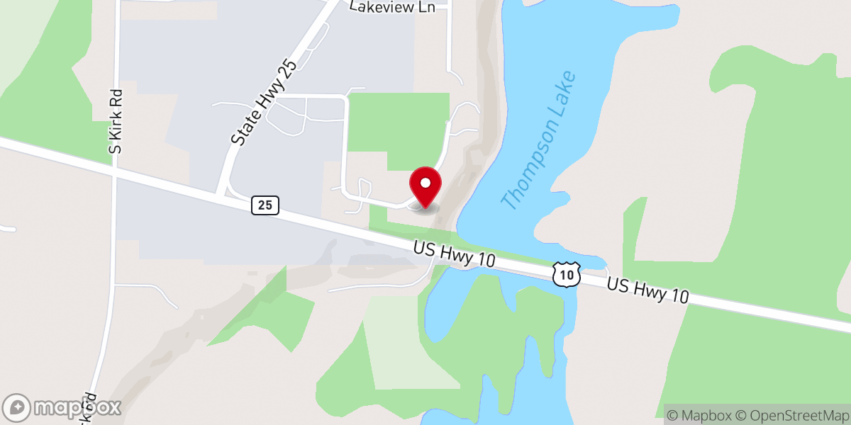 Map showing location of Durand Seventh-day Adventist Church