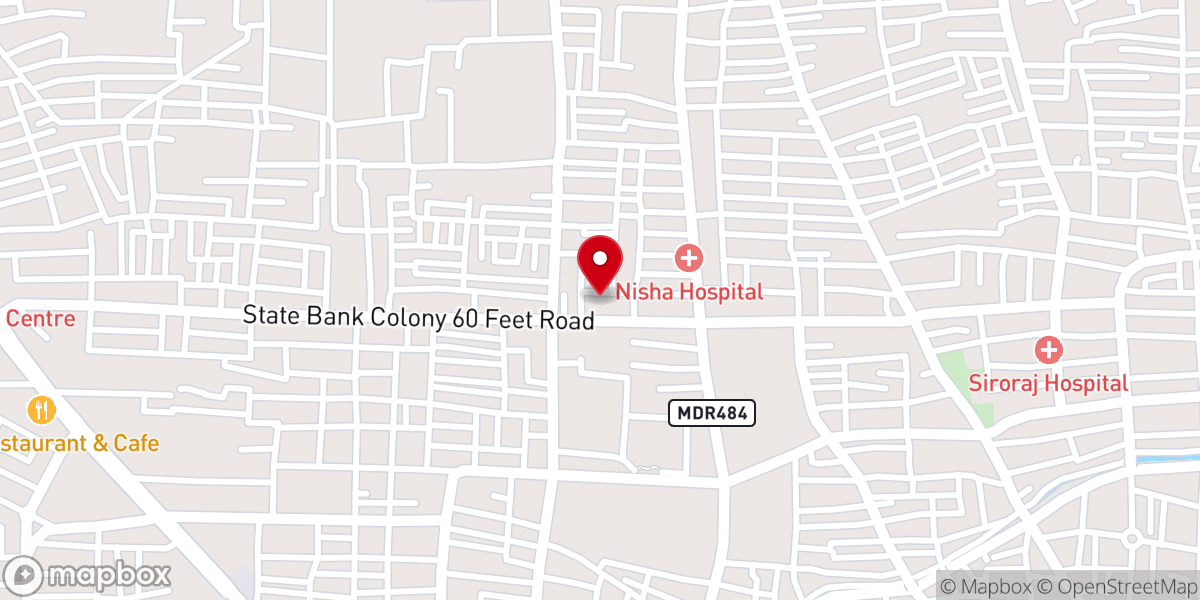 Map showing location of Almighty AG Church