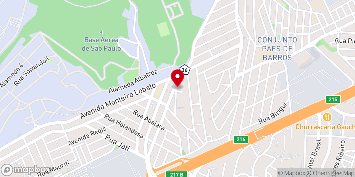 Map showing location of Paróquia Santa Teresinha do Menino Jesus e Nossa Senhora das Angústias