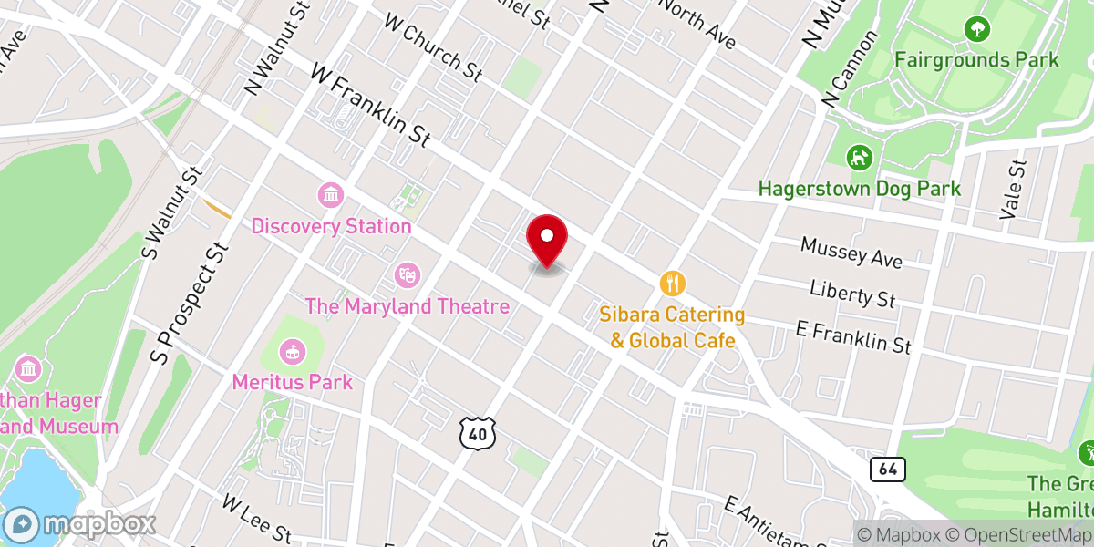 Map showing location of Abundant Life Tabernacle