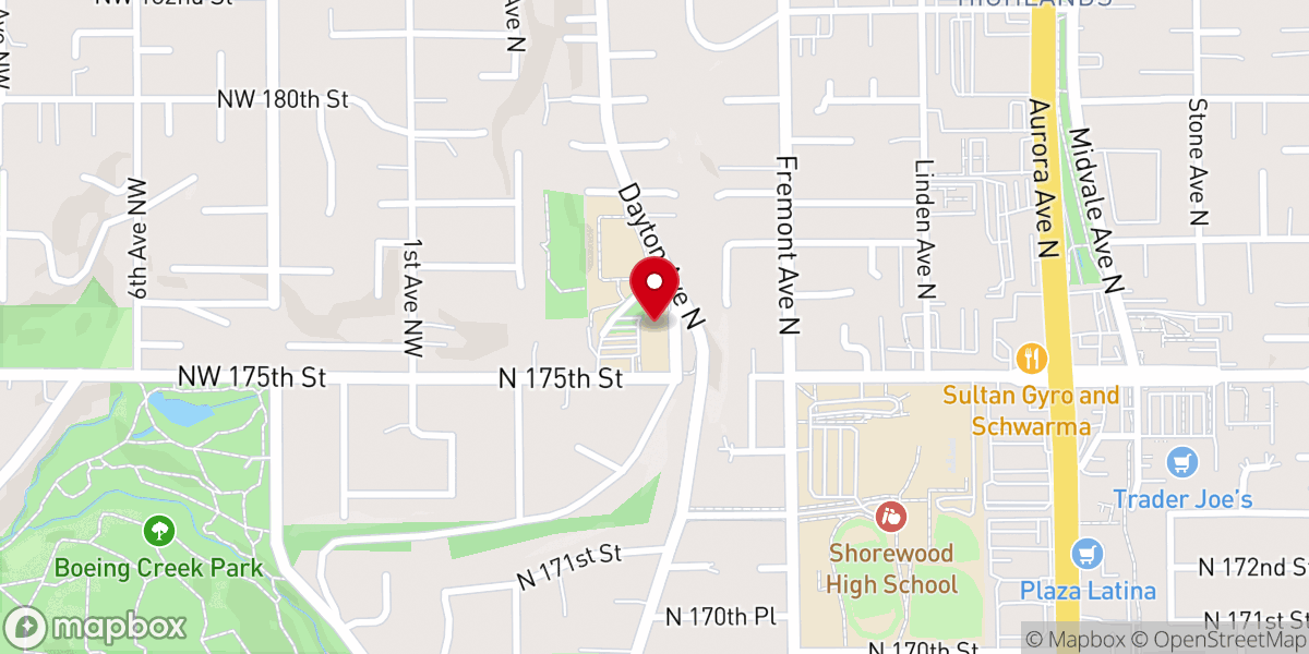Map showing location of St. Luke Catholic Church
