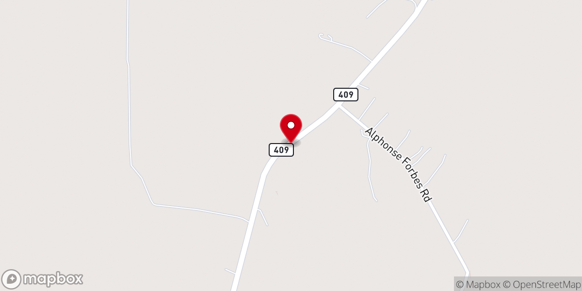 Map showing location of Bergeron T R