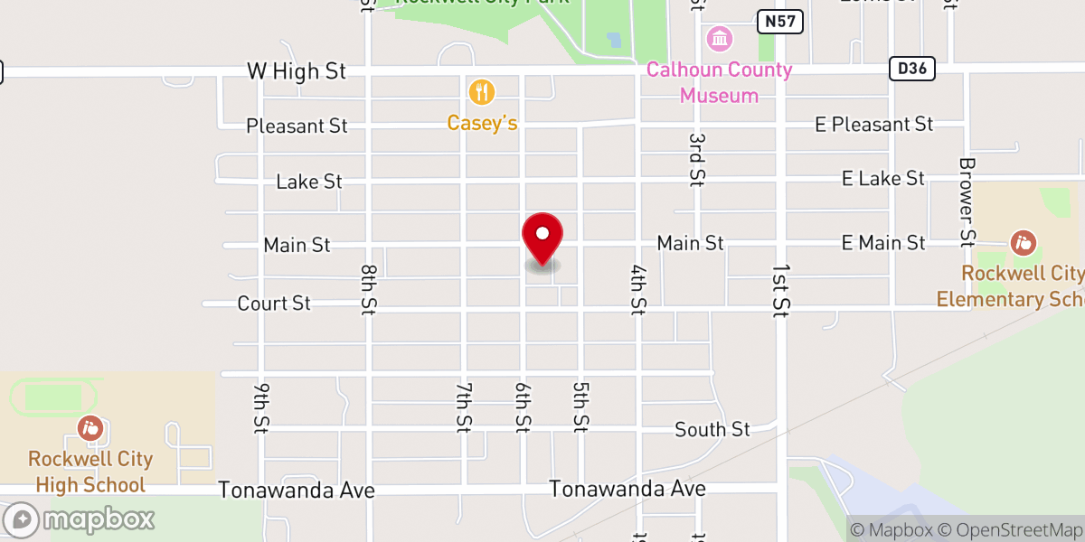Map showing location of Grace Fellowship Church