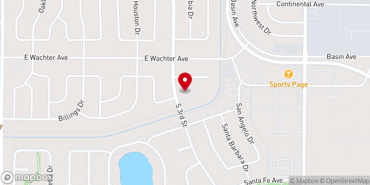 Map showing location of Ascension Catholic Church