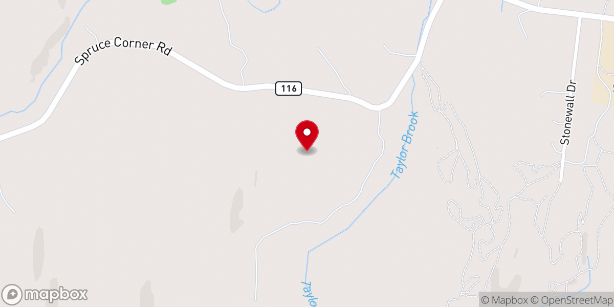 Map showing location of Ashfield Community Theater
