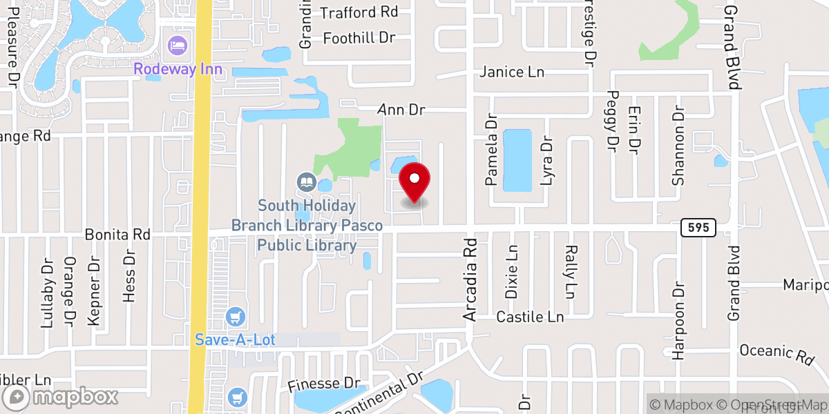 Map showing location of Blessed Sacrament