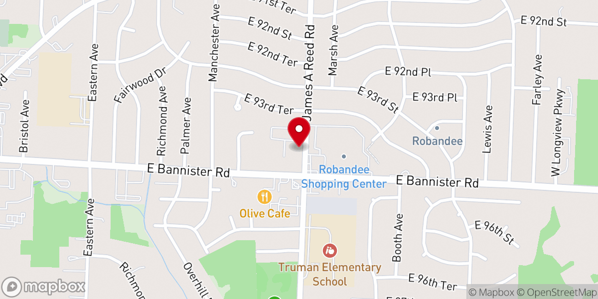 Map showing location of Saint Luke's United Methodist Church
