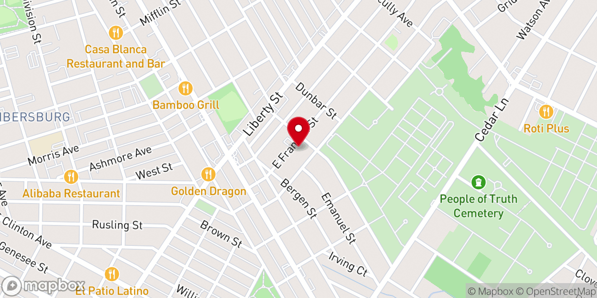 Map showing location of Centro Cristiano Casa De Refugio Inc