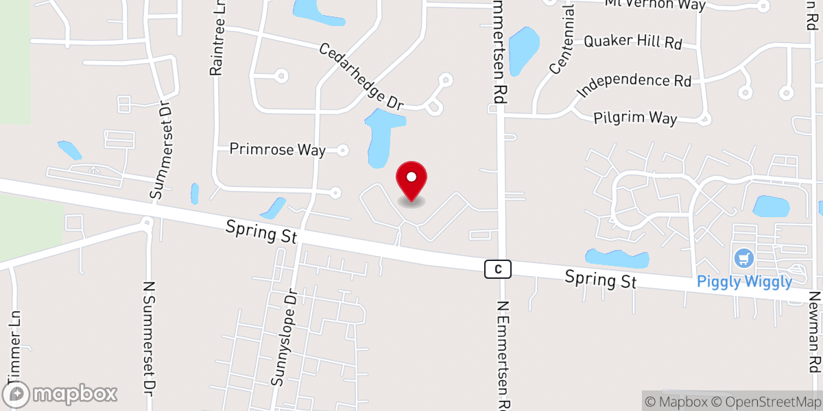 Map showing location of St Paul the Apostle Catholic Church