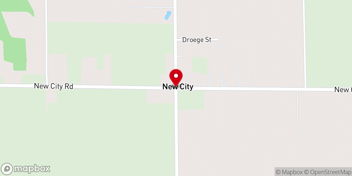 Map showing location of New city community church