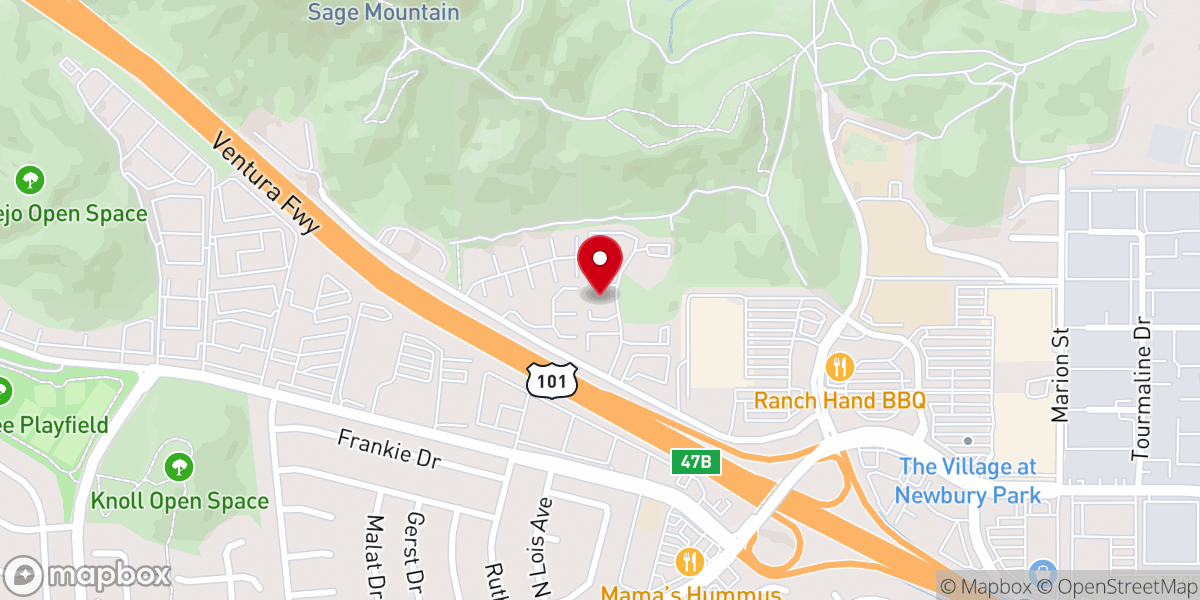Map showing location of Living Oaks Church