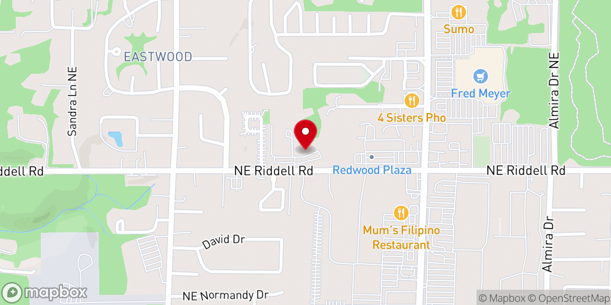 Map showing location of Peace Lutheran Church