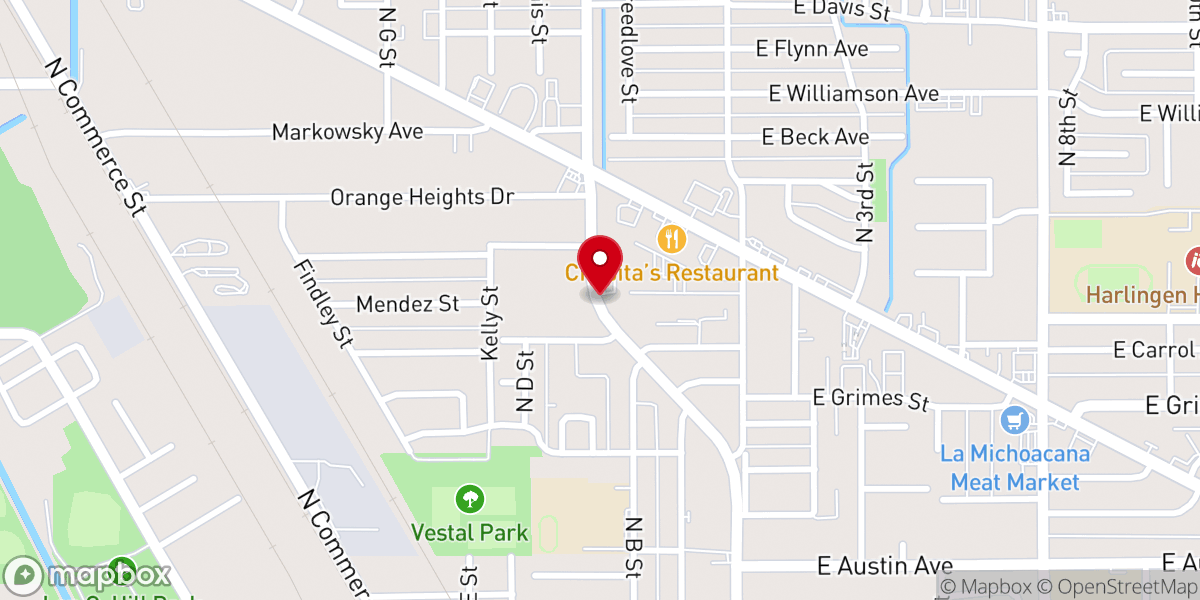 Map showing location of Our Lady Guadalupe Comm