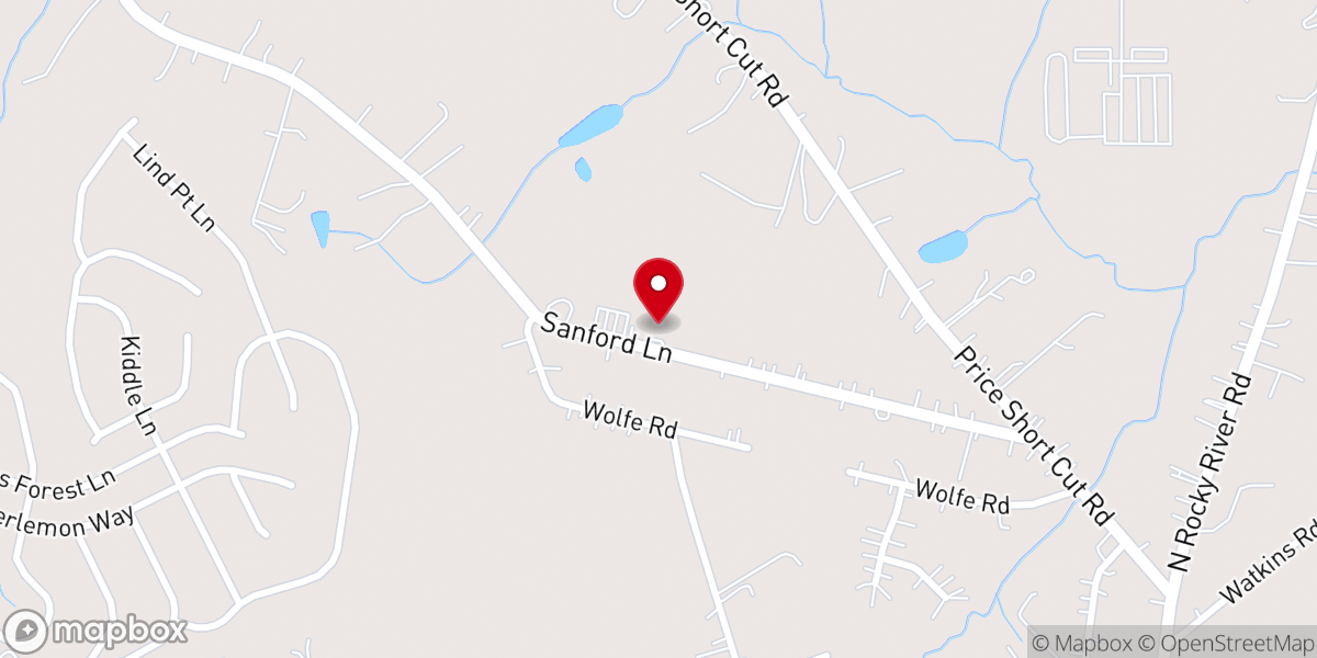 Map showing location of Back To Bethel Baptist Church