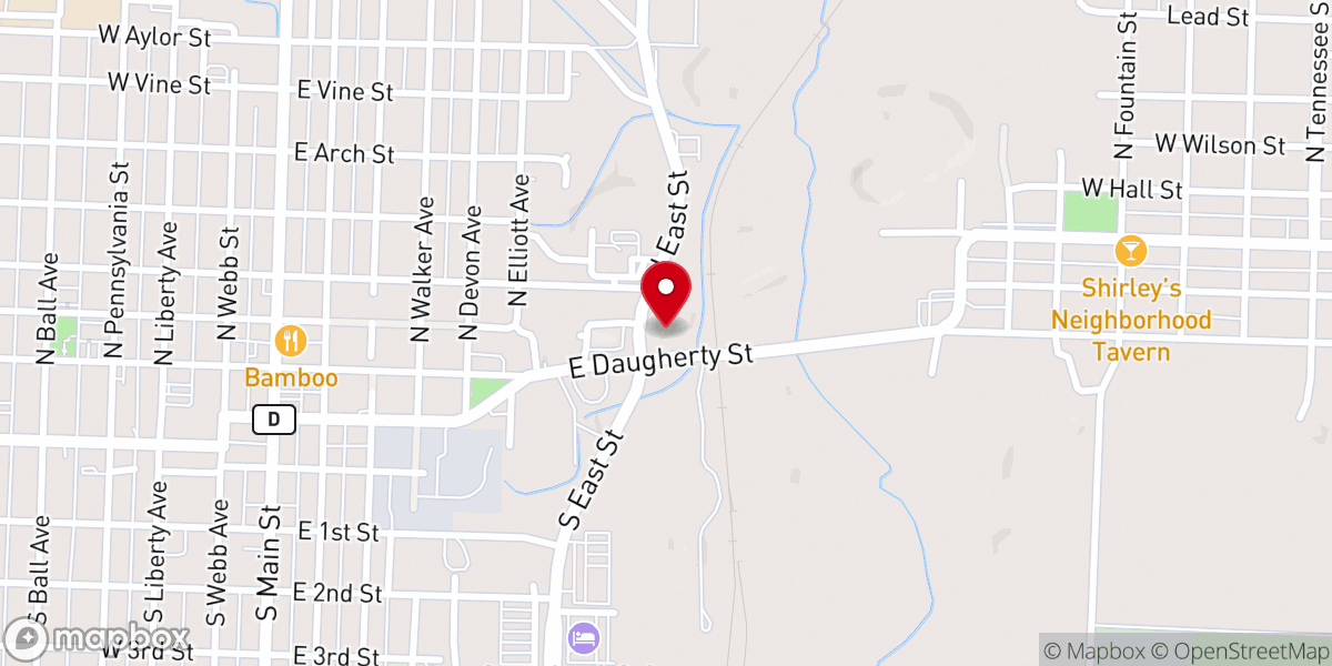 Map showing location of Ocean Adventures Webb City