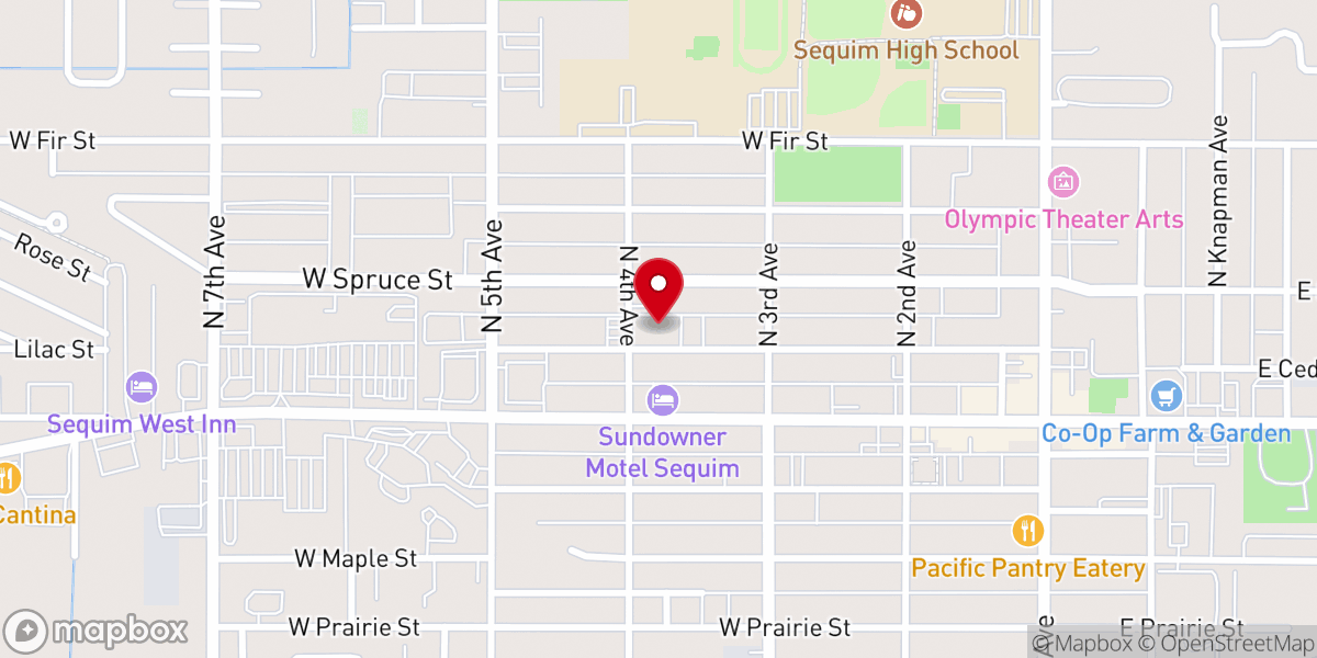 Map showing location of Faith Lutheran Church