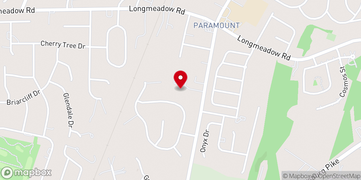 Map showing location of Paramount Baptist Church