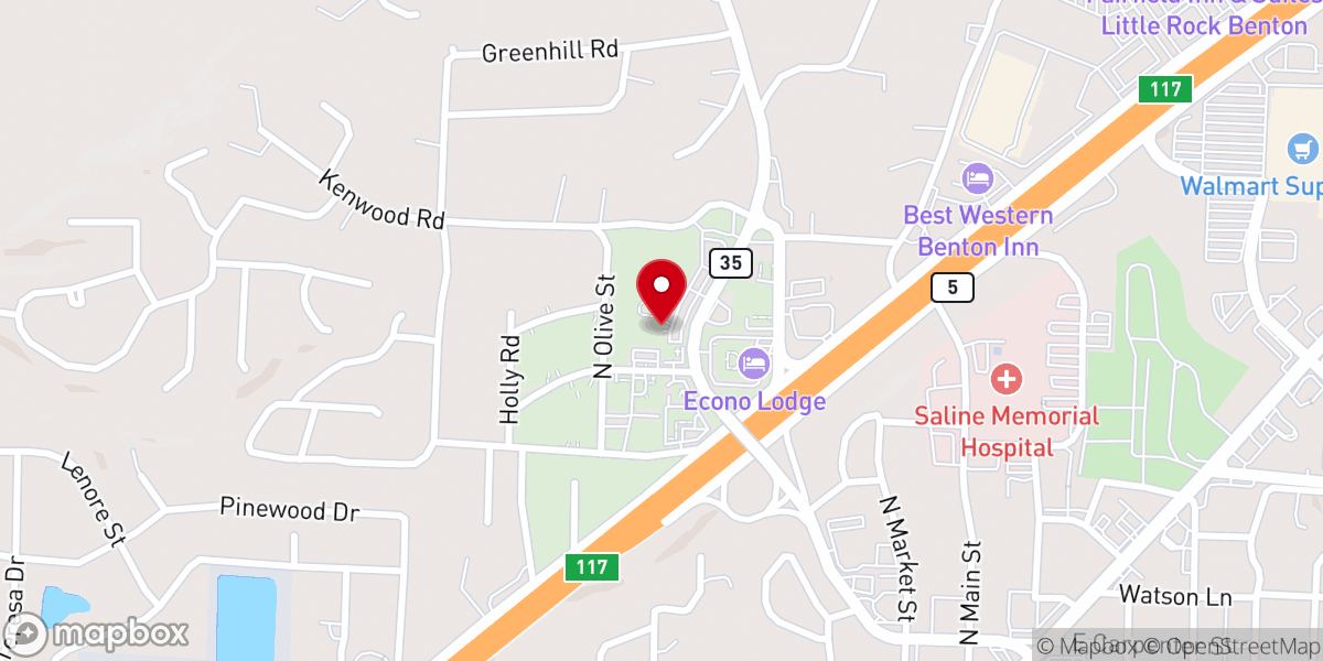 Map showing location of GracePoint Church