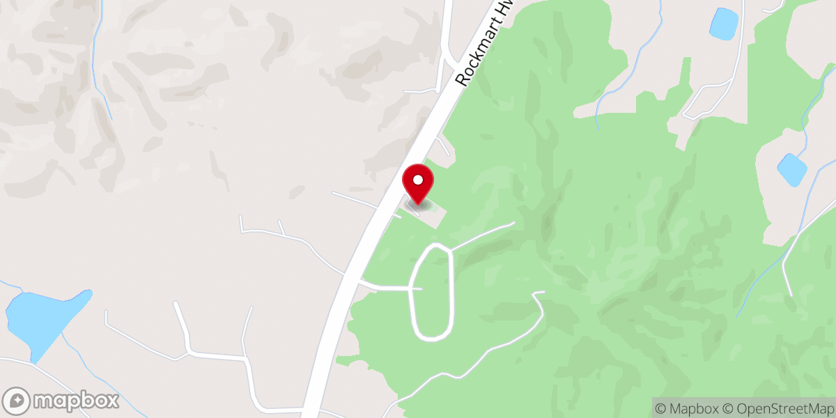 Map showing location of Mount Sinai Baptist Church