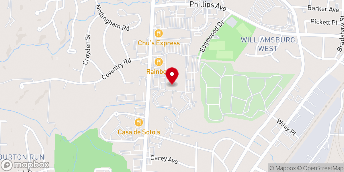 Map showing location of High Point Church of Christ