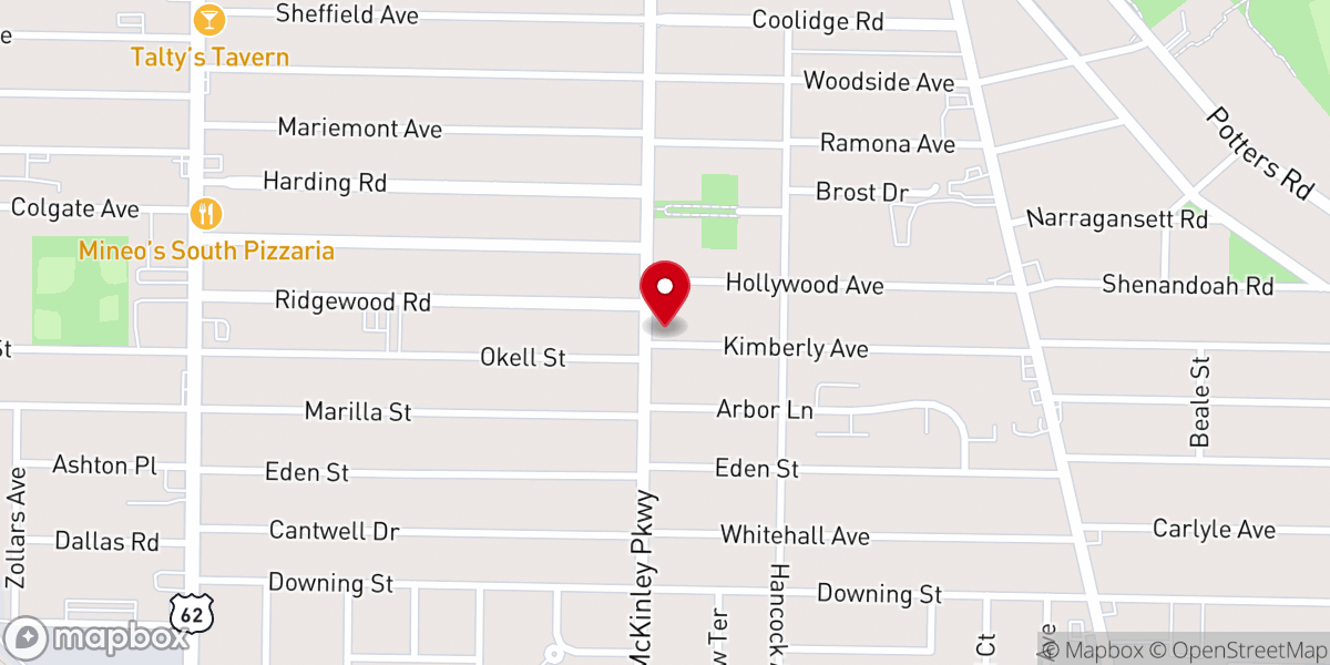 Map showing location of Our Lady of the Rosary Roman Catholic Church
