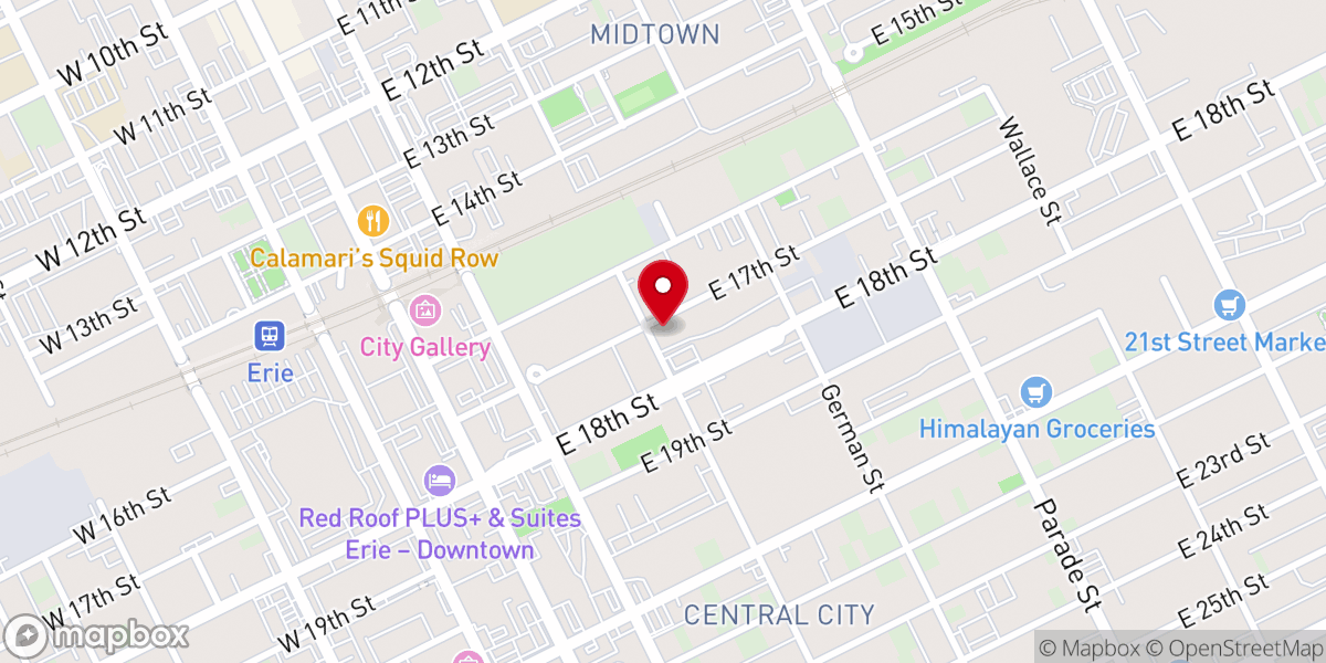 Map showing location of Holy Trinity Church