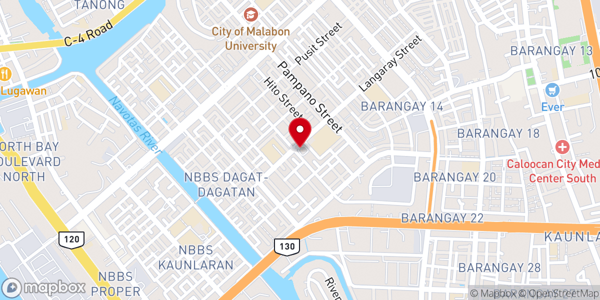 Map showing location of San Exequiel Moreno Parish Church - Kaunlaran Village, Dagat-Dagatan, Caloocan City (Diocese of Kalookan)