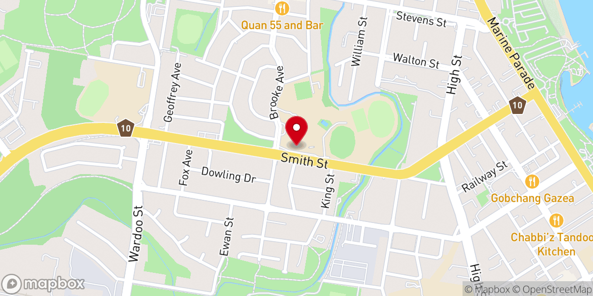 Map showing location of Bible Believing Baptist Church