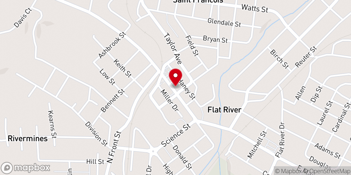 Map showing location of The River Worship Centre